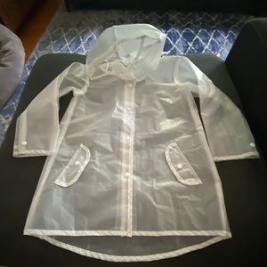 Clear rain jacket child XL